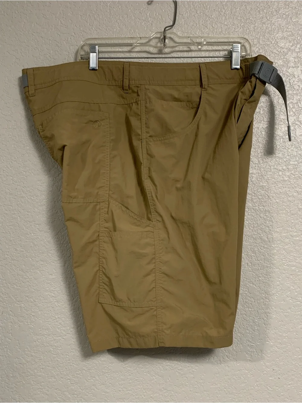 Gramicci Shorts Mens XXL Nylon Cargo Belted Outdoor Hike Camp Climb 42x11 Tan